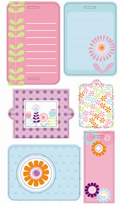 SEI - Ally - Coaster Tags  (sold in 3's)